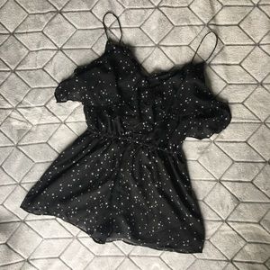 NWT The Fifth Label Black Romper with Stars